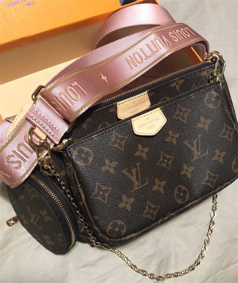 lv pochette brown strap|monogram canvas pochette accessories.